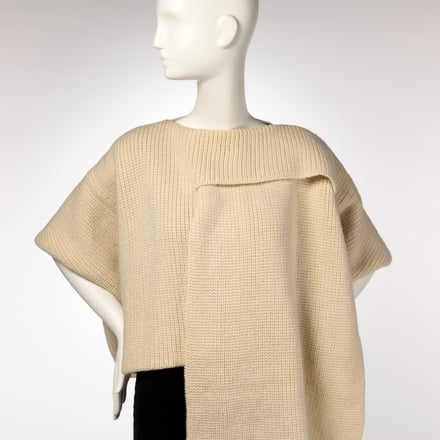 Sweater, Comme des Garçons (Japanese, founded 1969). Rei Kawakubo (Japanese, born 1942). 1983. Wool. The Metropolitan Museum of Art, Purchase, Gould Family Foundation Gift, in memory of Jo Copeland, 2019 (2019.153). Image © The Metropolitan Museum of Art