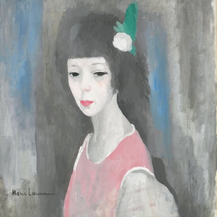マリー・ローランサン　《私の肖像》 1924年　油彩/キャンヴァス　マリー・ローランサン美術館　© Musée Marie Laurencin