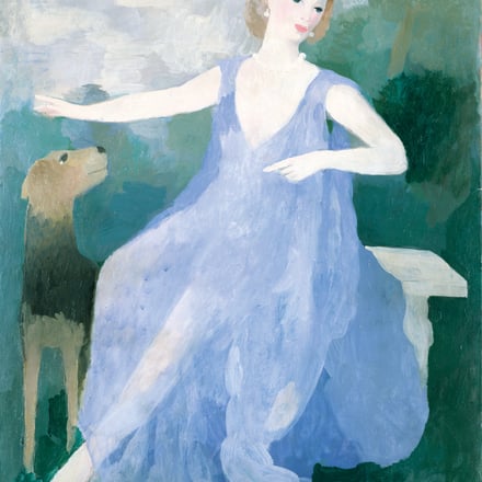 マリー・ローランサン　《ヴァランティーヌ・テシエの肖像》 1933年　油彩/キャンヴァス　ポーラ美術館