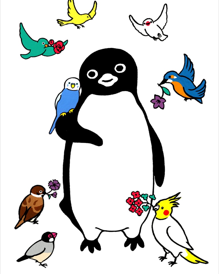 Suicaのペンギンやチーバくんを手掛けた坂崎千春 日本橋三越で展覧会を開催