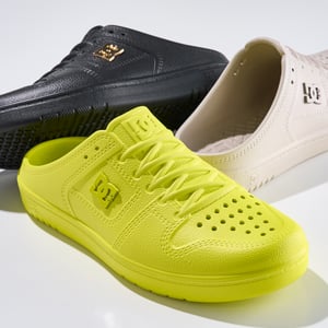 DC シューズから新作登場、人気スケートシューズをスリッポンに