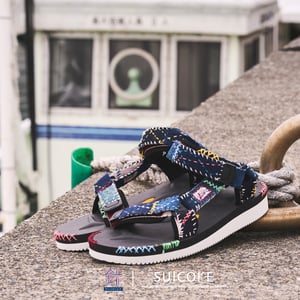 KUON × SUICOKE × SASHIKO GALS Launch Embroidered Sandals