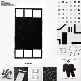 宇都勝宏の個展「BLACKS」のメインヴィジュアル