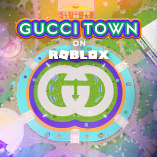 グッチがRoblox内にオープンした「Gucci Town」のイメージ