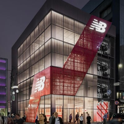 ニューバランス原宿の竣工イメージ