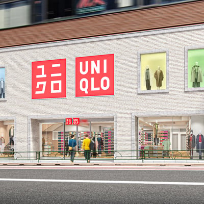 ユニクロがオープンする新宿三丁目店のイメージパース