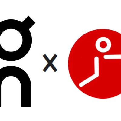 モノクロのロゴと赤いロゴ