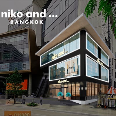 タイバンコクのニコアンドの店舗イメージ