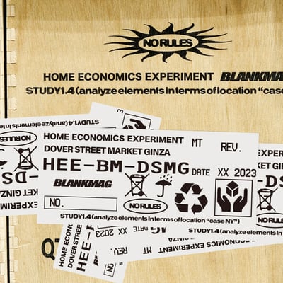 BLANKMAGとHOME ECONOMICS EXPERIMENTとのカプセルコレクション