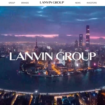 ランバン グループの公式サイトトップページ