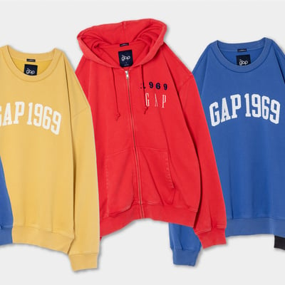 Gap55周年記念ロゴスウェット