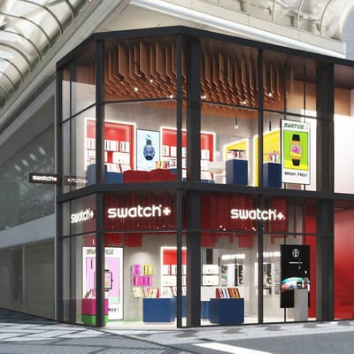 スウォッチストア心斎橋の外観の様子