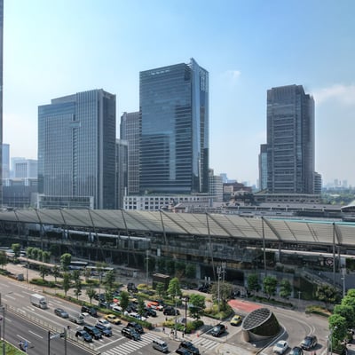 「TOFROM YAESU Tower」からの眺望