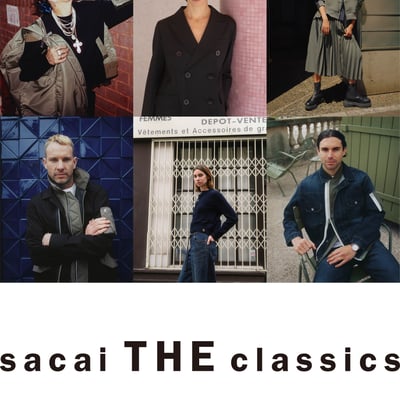 sacaiを着たモデルたち