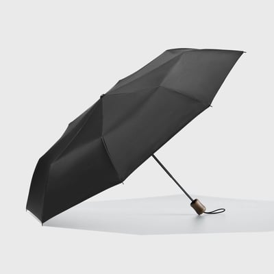 晴雨兼用の黒い傘