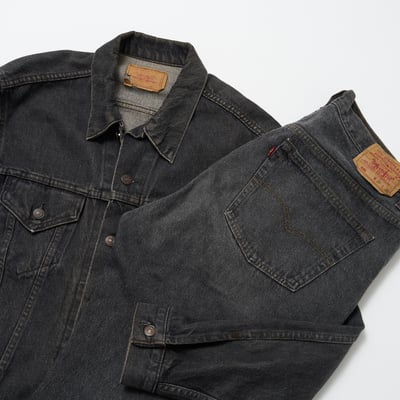 リーバイス「先染め」ブラックデニム