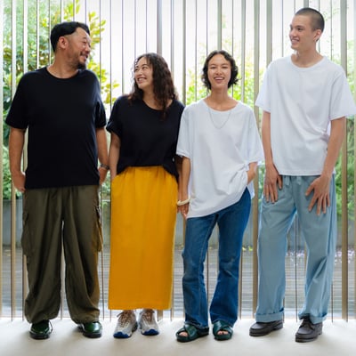 4人の着用カット