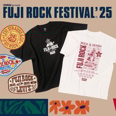 リーバイス×フジロック25 コラボアイテムのキービジュアル
