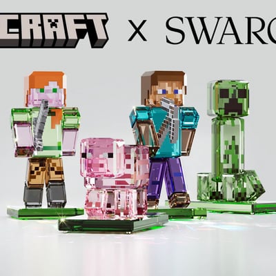 Minecraft x Swarovskiコレクション メインビジュアル