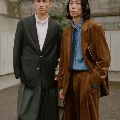 STUDIO NICHOLSONとBEAMS PLUSのカプセルコレクションのルック画像