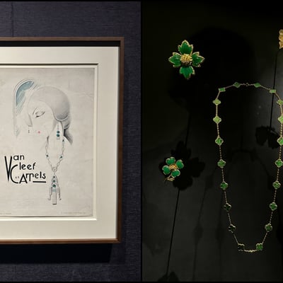 ヴァン クリーフ&アーペルの展示の様子
