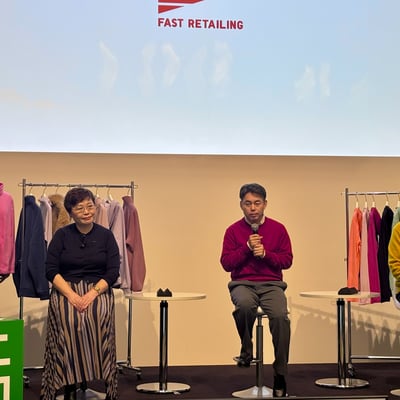 ファーストリテイリングの年次サステナビリティ説明会の風景画像