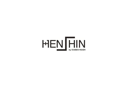 バンダイ「HENSHIN by KAMEN RIDER」のロゴ