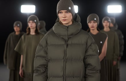 再追加販売 新品☆Moncler HYKE ダウン マフラー ストールGenius