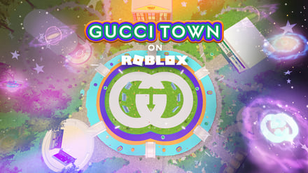 グッチがRoblox内にオープンした「Gucci Town」のイメージ