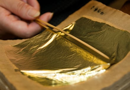 金箔の製造過程
