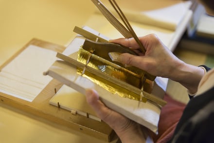 金箔の製造過程