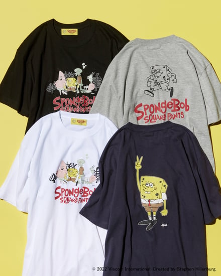 SpongeBob × 花井祐介 / プリント Tシャツ
