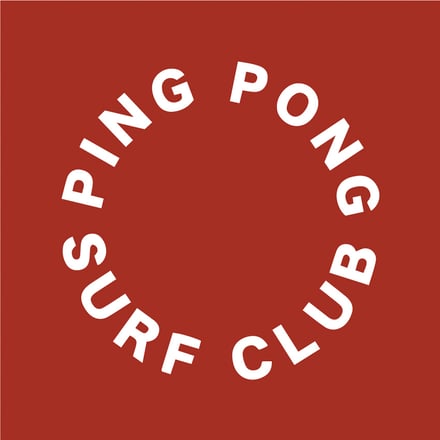 ジャーナルスタンダードと別注アイテムを製作したピンポンサーフクラブのロゴ