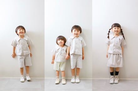 ナノユニバースがプロデュースした園児用の制服