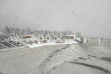 木更津のサステナブルファーム「クルックフィールズ」にオープンする宿泊ヴィラ「コクーン」のイメージ画像