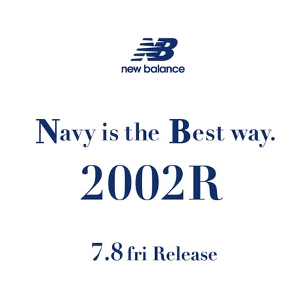 「2002R」新色ネイビー「M2002RHL」のイメージヴィジュアル