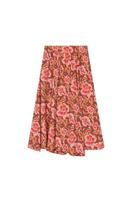 KENZO2022年秋冬コレクションの赤いスカート