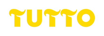 新たなクラフトジェラートブランド「トゥット」の黄色いロゴ