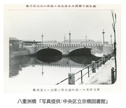 八重洲橋（白黒写真）