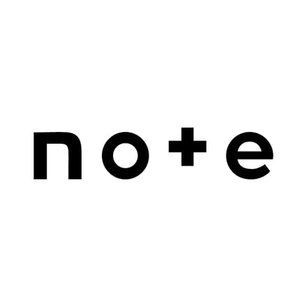 黒い「note」のロゴ