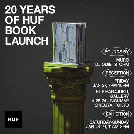 20 YEARS OF HUF BOOK　レセプションの詳細