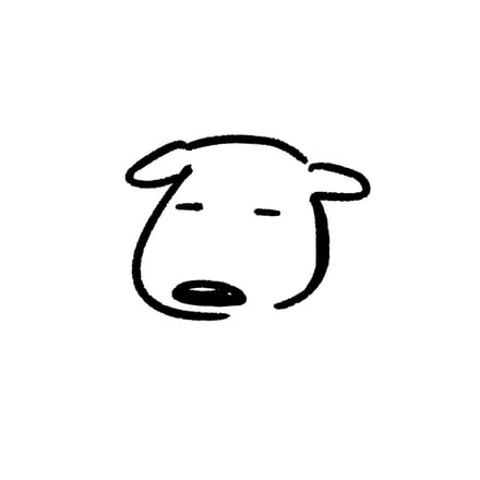 犬の顔のイラスト
