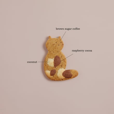 猫型クッキーの詳細部分の説明