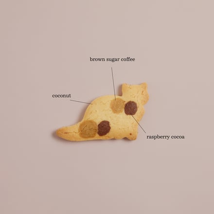 猫型クッキーの詳細部分の説明