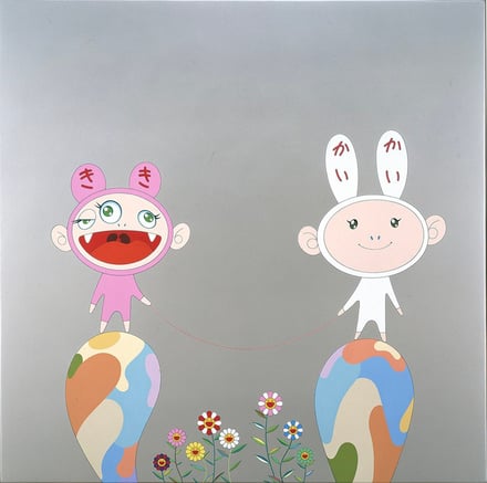 ウサギのキャラクターのアート作品