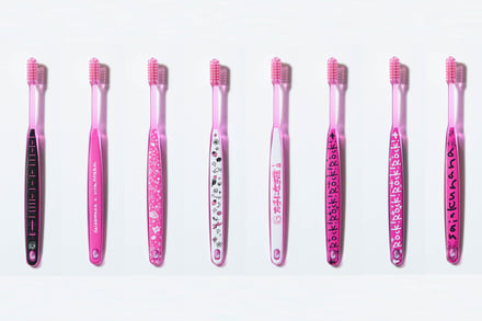 ピンク色の歯ブラシ8種類