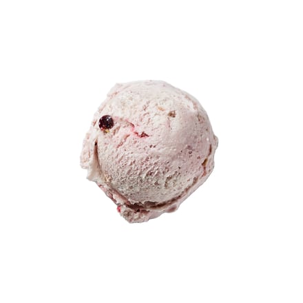 ピンクと白のアイスクリーム