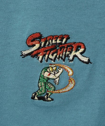 レイジブルーとストリートファイターⅡのコラボレーションTシャツのアイテム画像