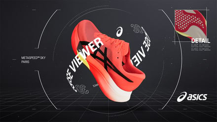 アシックスが開発した「3D Shoes Viewer」