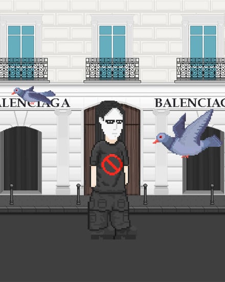 バレンシアガが発売するコラボのゲーム画像